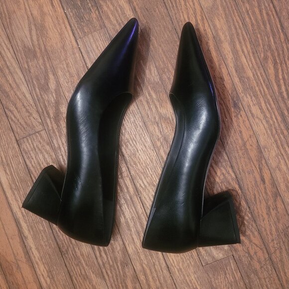 Franco Sarto Genuine Leather Racer Pumps, sz 10 Wide - Picture 5 of 8